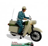 500125 DDR policeman on motorcycle