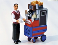 Barwagen mit Kellner - Prehm-Miniaturen 550109