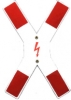 Traffic Sign - Attention Flashsymbol crossing