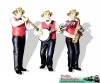 Dixieland Musiker - Band mit drei Musikern - Kunststoff