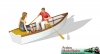 Art. Nr. 550141 Rowboat with loving couple